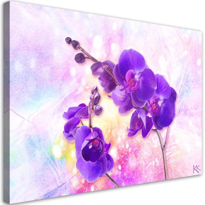 Obraz, Fioletowy kwiat orchidei img_1