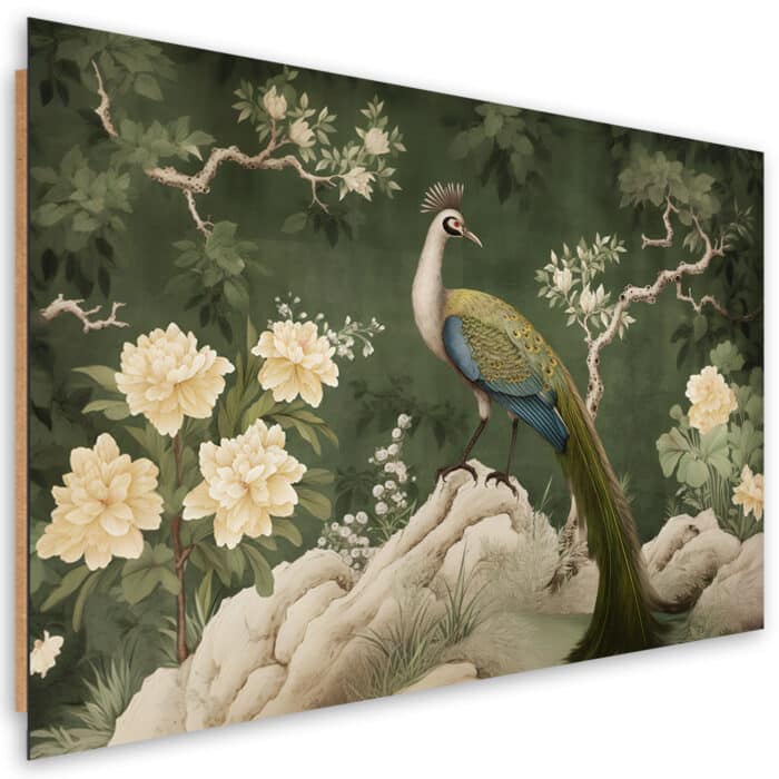 Obraz Deco Panel, Orientalny paw zielony img_1