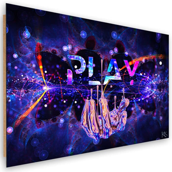 Obraz Deco Panel, Neon z napisem Play img_1