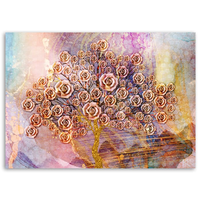 Obraz Deco Panel, Kwiaty drzewo życia img_3