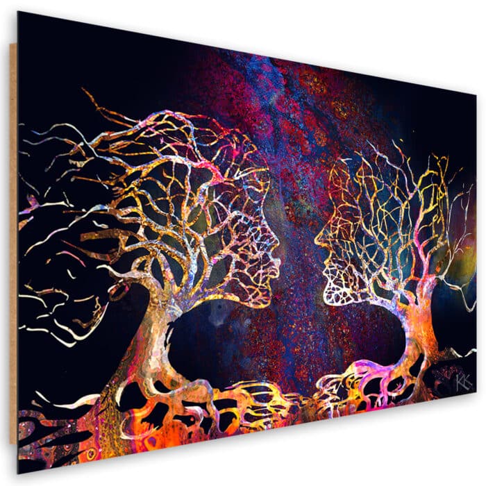 Obraz Deco Panel, Para drzew pocałunek abstrakcja img_1