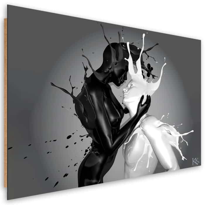 Obraz Deco Panel, Kawa i Mleko abstrakcja Para Miłość img_1