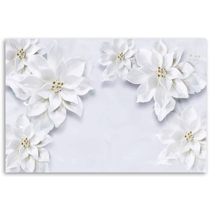 Obraz Deco Panel, Śnieżno Białe Kwiaty Rośliny img_3