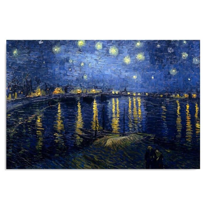 Obraz, Reprodukcja obrazu V. van Gogha – gwiaździsta noc nad rodanem img_3