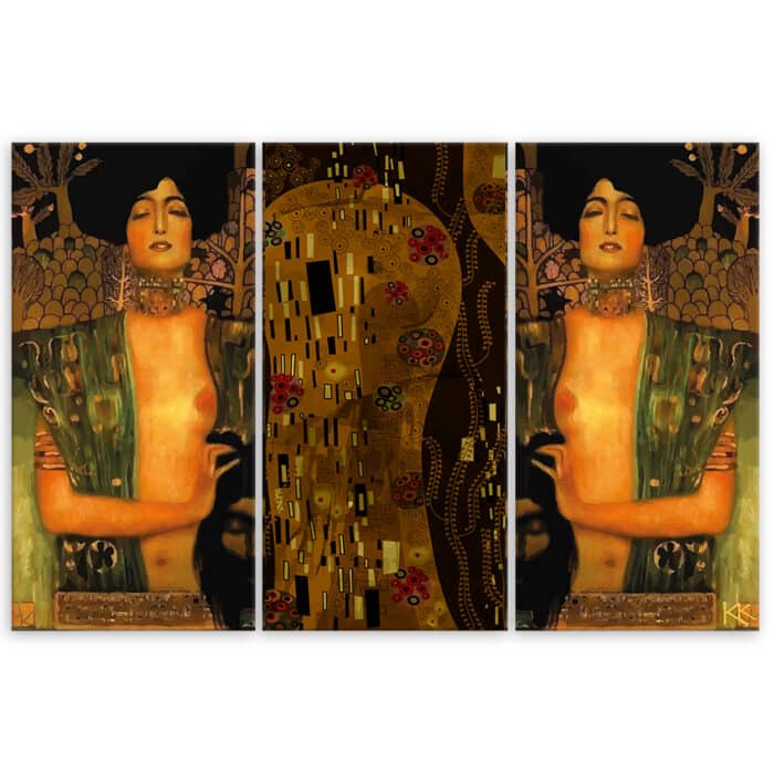 Obraz 3 częściowy na płótnie, Judyta z głową Holofernesa img_3