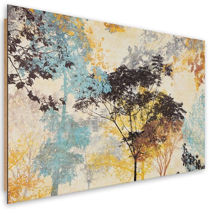 Obraz Deco Panel, Kolorowe drzewa abstrakcja img_1