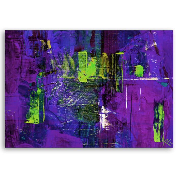 Obraz Deco Panel, Fioletowa abstrakcja ręcznie malowana img_3