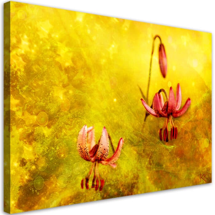 Obraz na płótnie, Zwiędłe tulipany kwiaty img_1