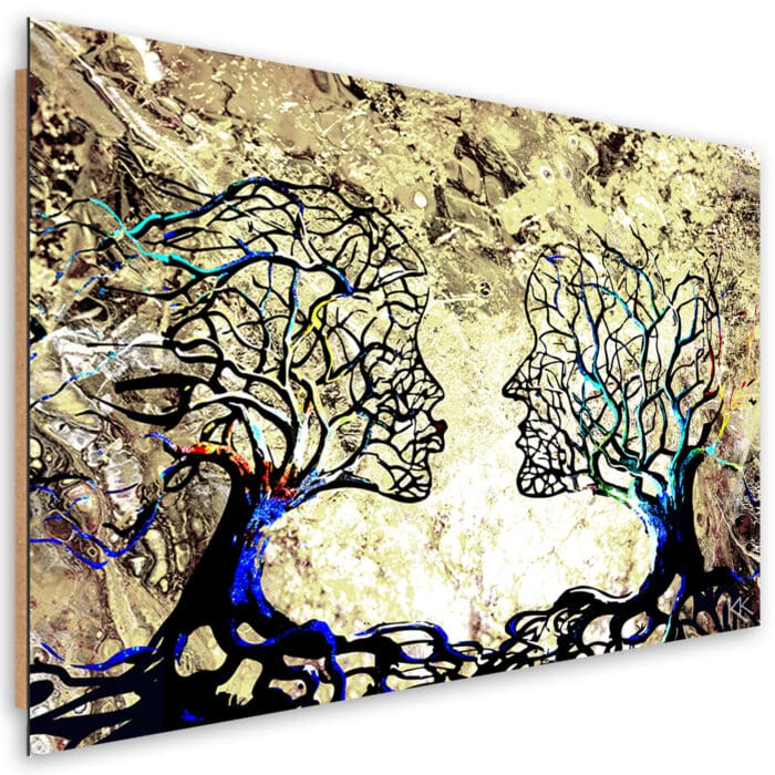 Obraz Deco Panel, Pocałunek drzewa miłość abstrakcja img_1
