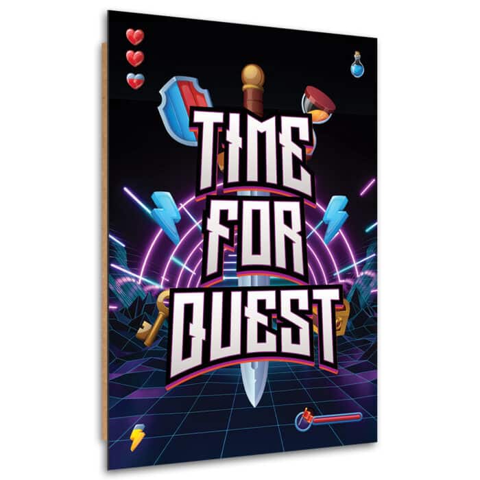 Obraz Deco Panel, Napis Time for quest dla graczy img_1