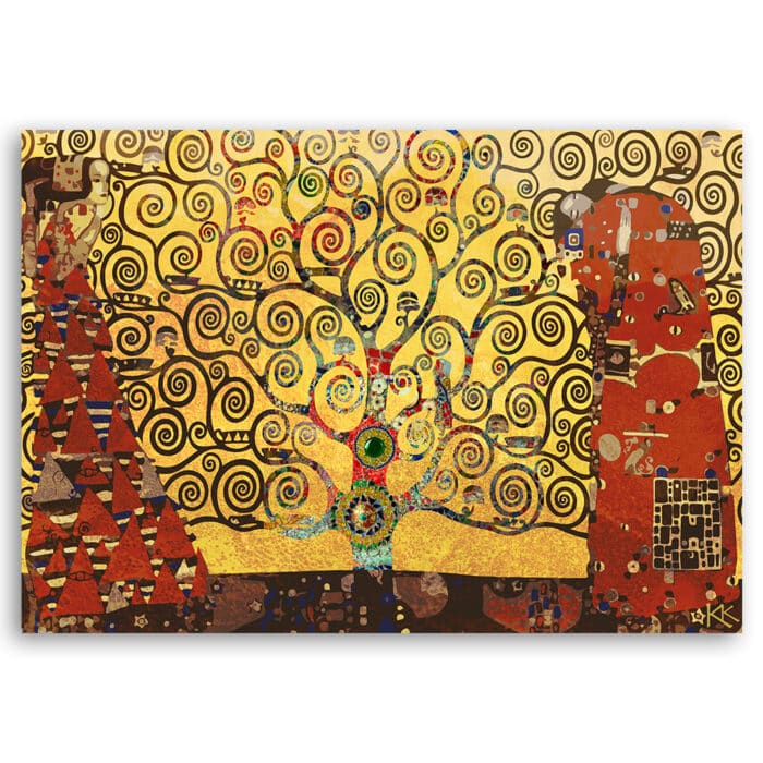 Obraz na płótnie, Gustav Klimt Drzewo życia img_3
