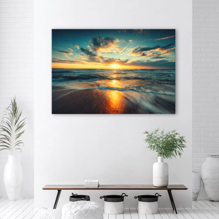 Obraz Deco Panel, Morze Zachód słońca Plaża img_2