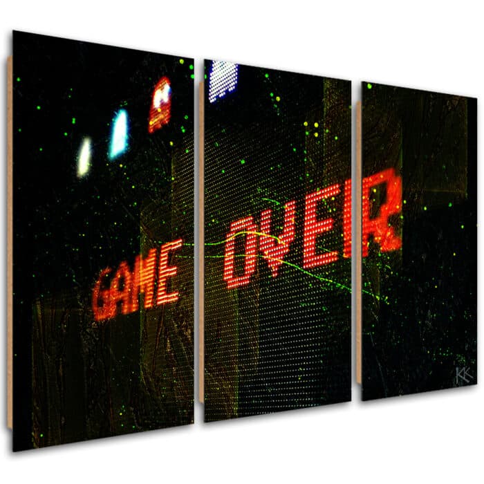 Obraz trzyczęściowy Deco Panel, Game Over dla gracza img_1